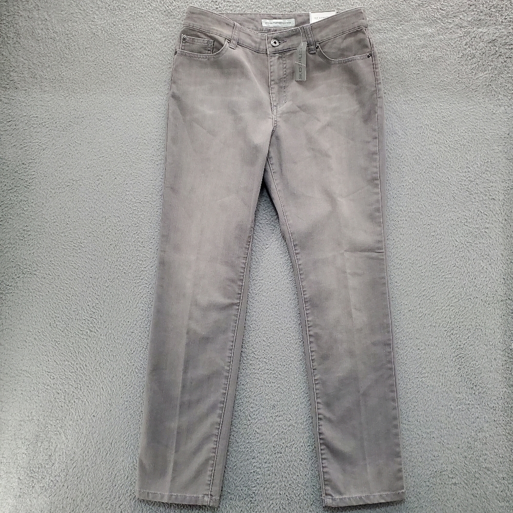 Chico's Grey Slim Straight Jeans